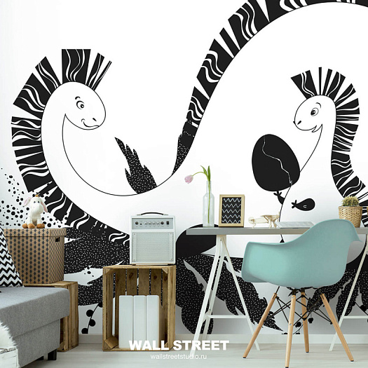 Фотообои в интерьере артикул Dino Rino 9, DINO RINO, Wall street