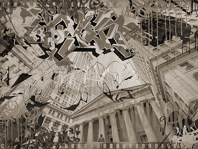 Фотообои GRUNGE 23, GRUNGE, Wall street