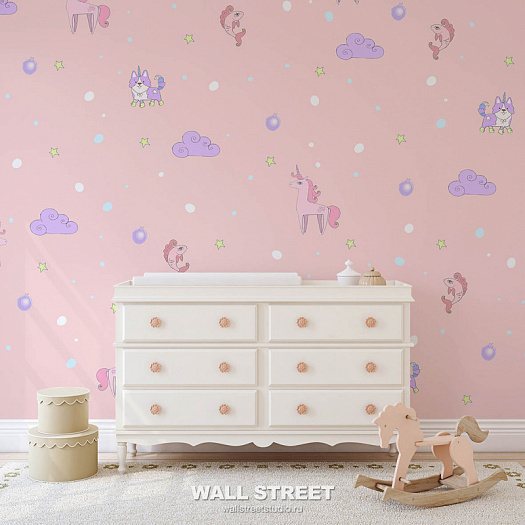 Фотообои в интерьере артикул Unicorn Valley 14, UNICORN VALLEY, Wall street